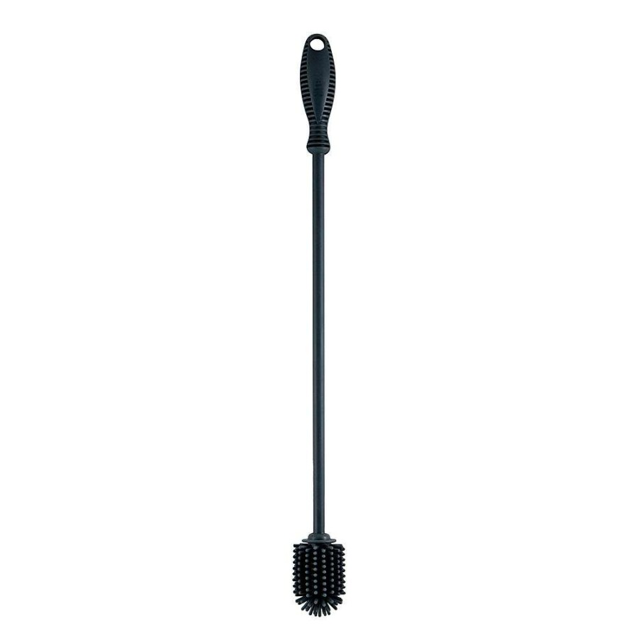 Cleaning Tools * | Scullery Kolori Silicone Bottle Brush 38Cm Grey