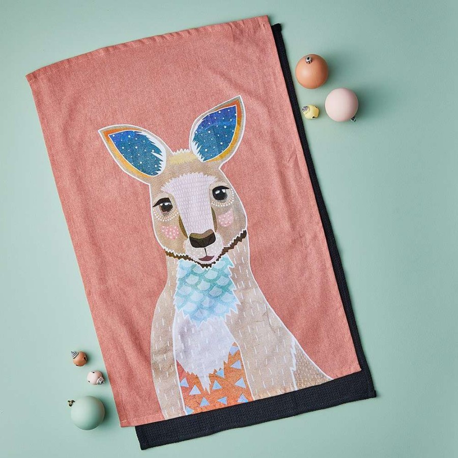 Tea Towels * | Alex Liddy Frankie B Iii Teatowel Set Kangaroo