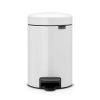 Bins * | Brabantia Newicon Pedal Bin 3L White