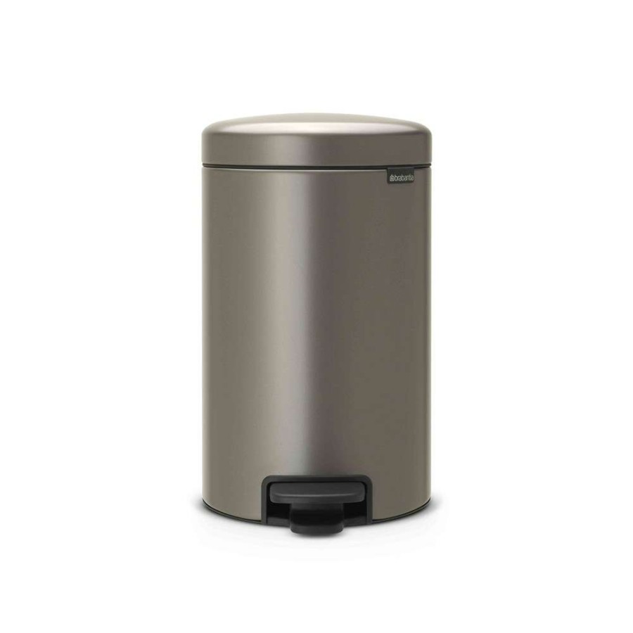 Bins * | Brabantia Newicon 12L Pedal Bin Platinum