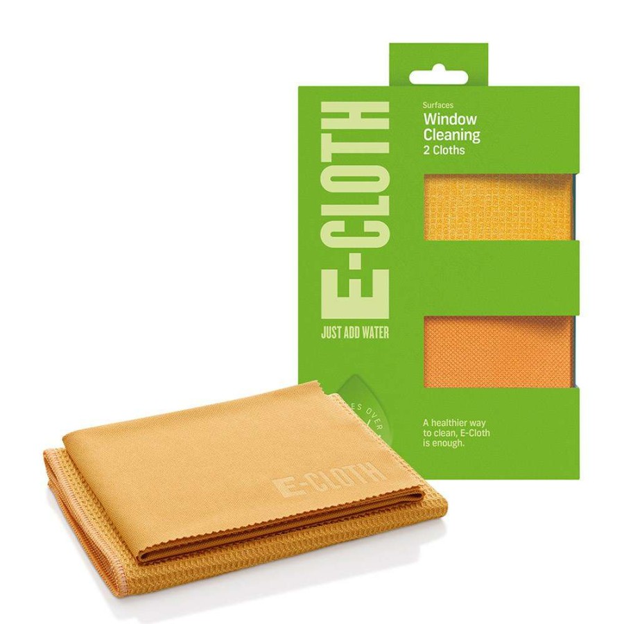 Cleaning Tools * | E-Cloth Window Cleaning Cloth Twin Pack