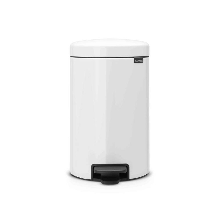 Bins * | Brabantia Newicon 12L Pedal Bin White