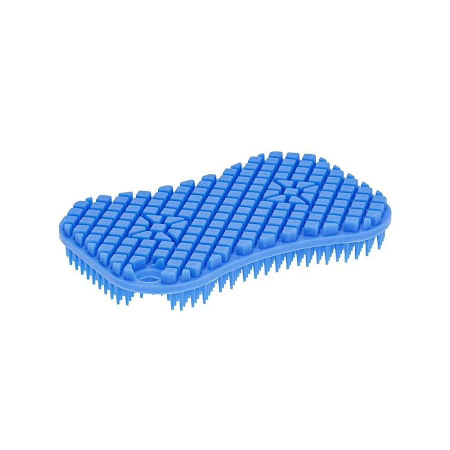 Cleaning Tools * | Scruba-Dub Tuff Eco Friendly Silicone Dish Scrub Cobalt Blue