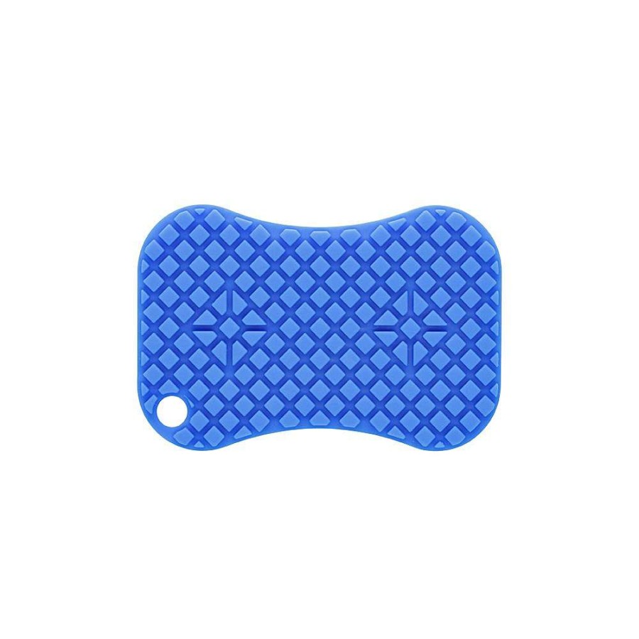 Cleaning Tools * | Scruba-Dub Tuff Eco Friendly Silicone Dish Scrub Cobalt Blue