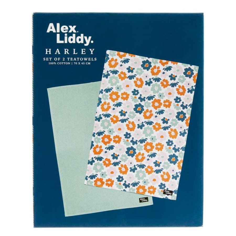 Tea Towels * | Alex Liddy Harley Ii Teatowel Set Of 2 Mutli