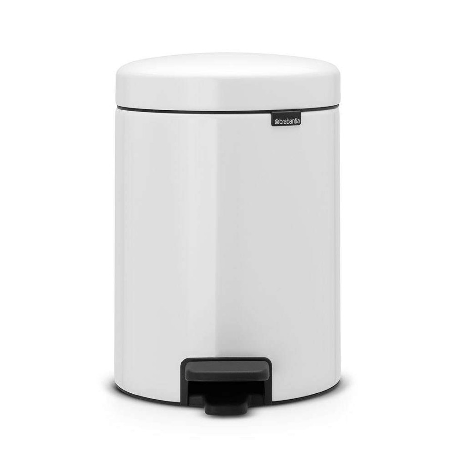 Bins * | Brabantia Newicon Pedal Bin 5L White