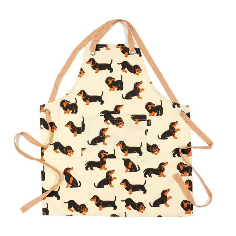 Aprons * | Ambrosia Cotton Apron Dachshund