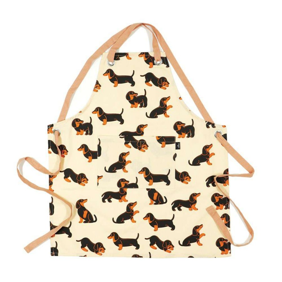 Aprons * | Ambrosia Cotton Apron Dachshund