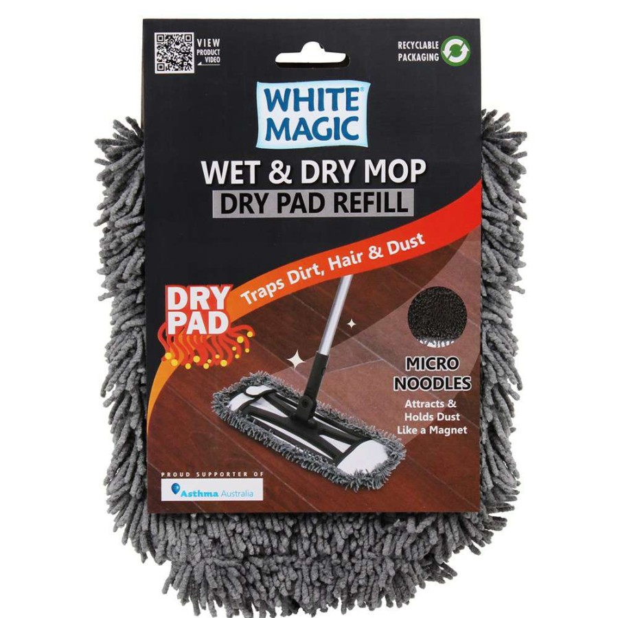 Cleaning Tools * | White Magic Dry Mop Pad Refill