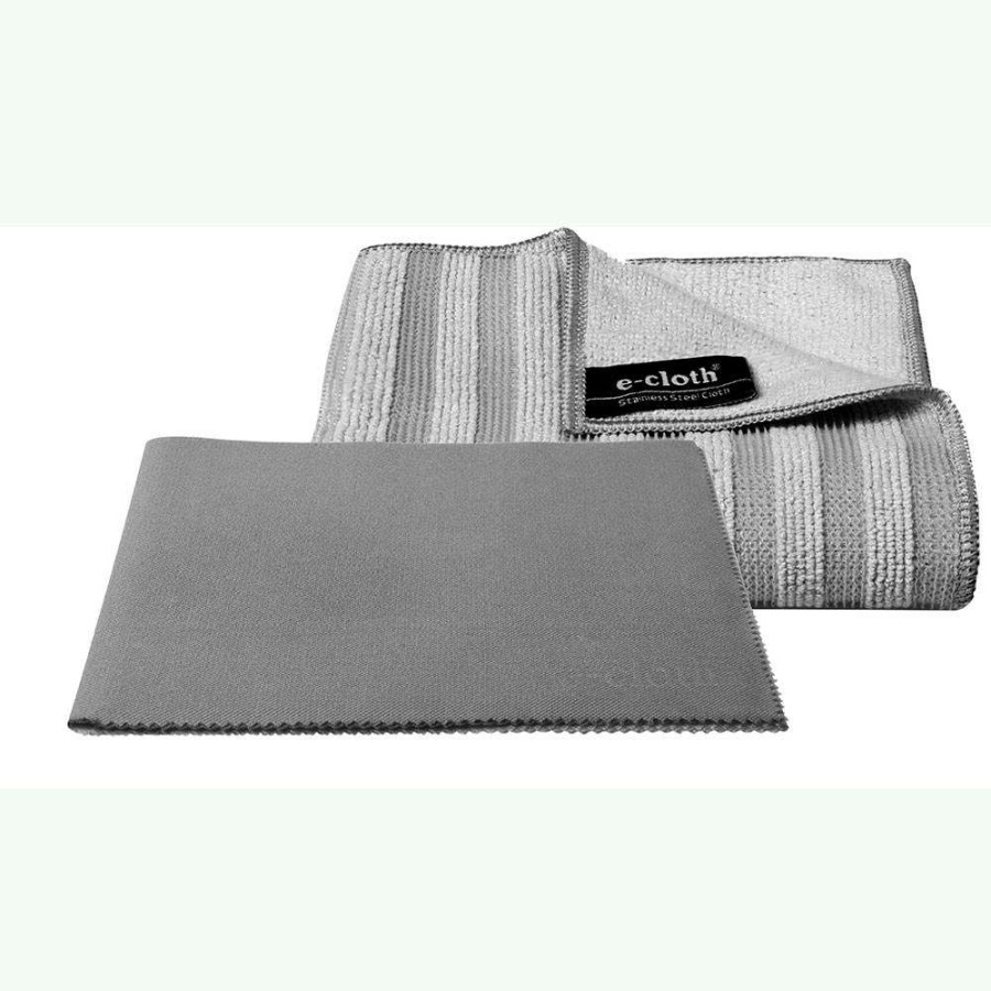 Cleaning Tools * | E-Cloth Stainless Steel Cleaning Cloth Twin Pack