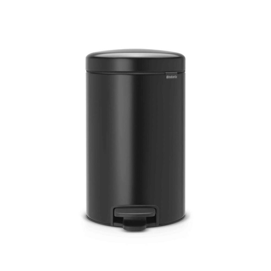 Bins * | Brabantia Newicon 12L Pedal Bin Matt Black