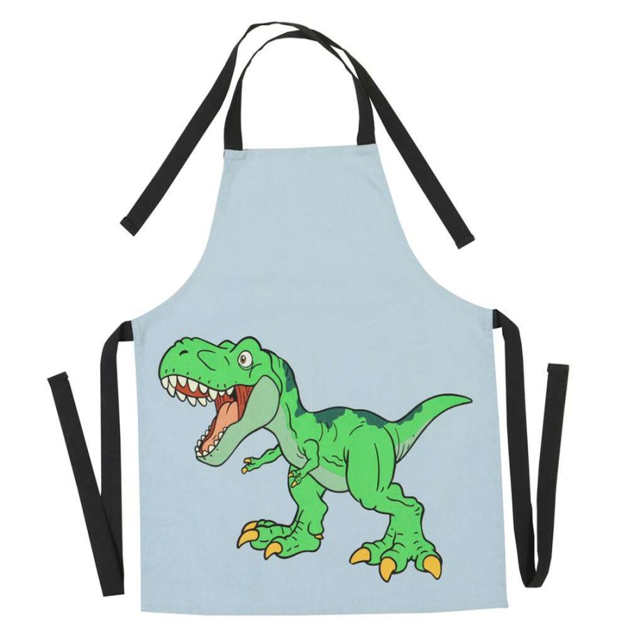 Aprons * | Ambrosia Kids Cotton Apron Dino