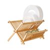 Dish Racks * | Scullery Bamboo Folding Dish Rack 39.5Cm