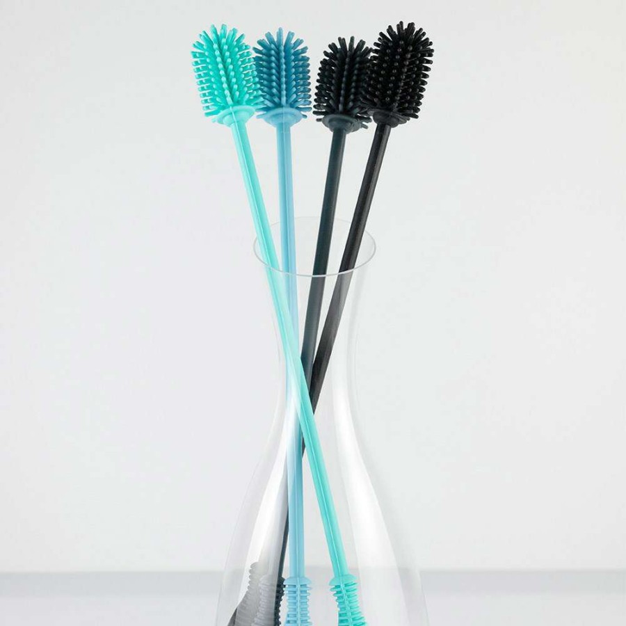 Cleaning Tools * | Scullery Kolori Silicone Bottle Brush Black