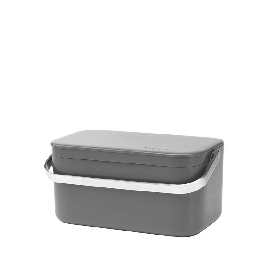 Bins * | Brabantia Food Waste Caddy Dark Grey