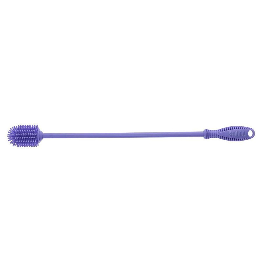 Cleaning Tools * | Scullery Kolori Silicone Bottle Brush 38Cm Purple