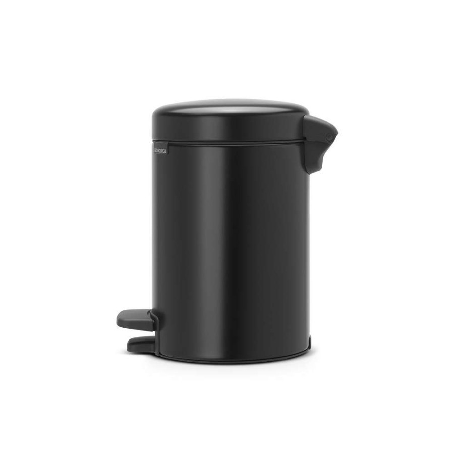 Bins * | Brabantia Newicon Pedal Bin 3L Matt Black