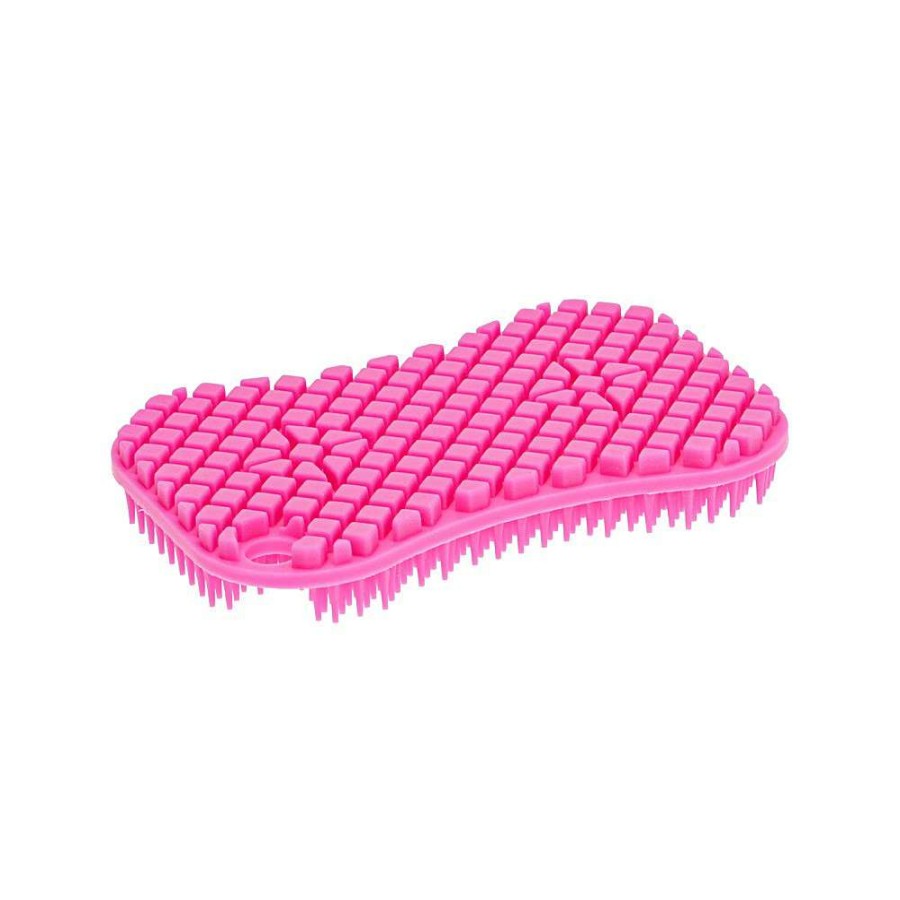 Cleaning Tools * | Scruba-Dub Tuff Eco Friendly Silicone Dish Scrub Pink