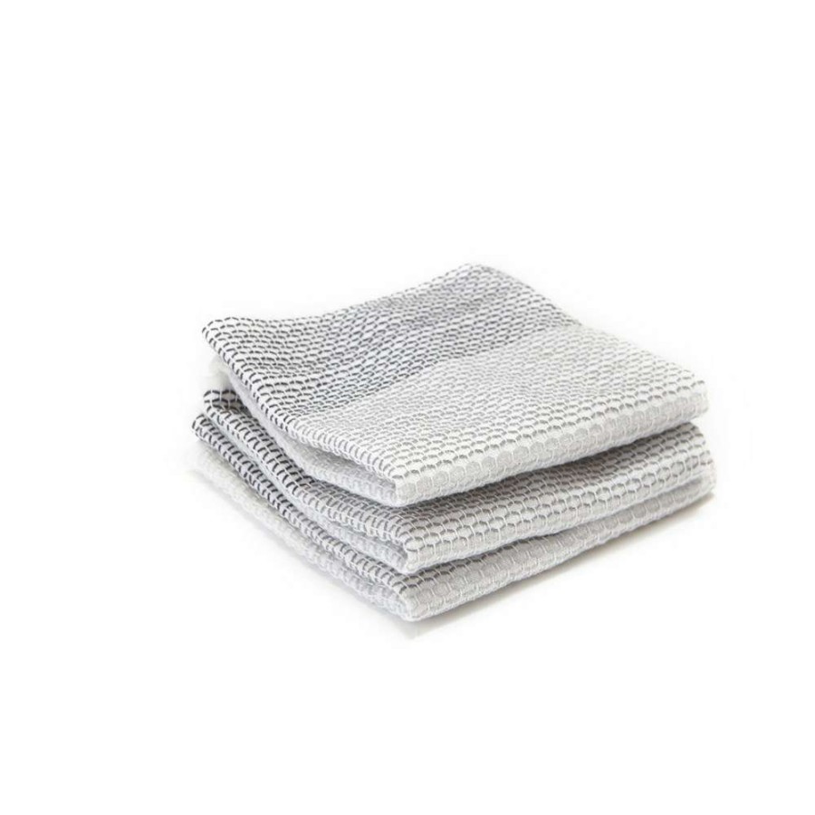 Cleaning Tools * | Full Circle Tidy Dish Cloths Grey Set Of 3