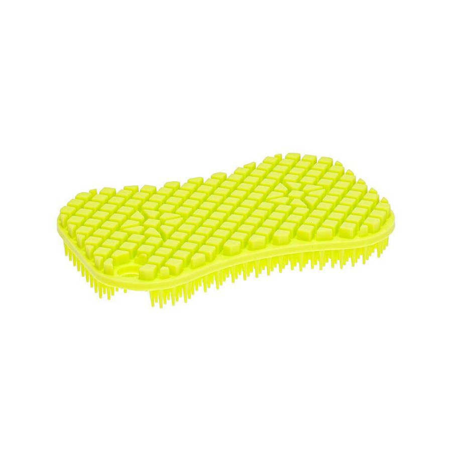 Cleaning Tools * | Scruba-Dub Tuff Eco Friendly Silicone Dish Scrub Lime Green